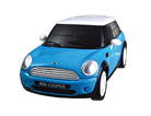 3D модель-пазл Mini Cooper матовый синий