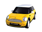 3D модель-пазл Mini Cooper матовый желтый