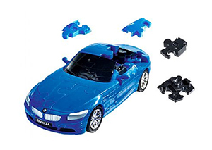 3D пазл BMW Z4 матовый синий
