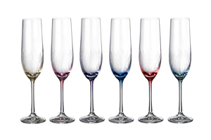 Набор бокалов для шампанского из 6 шт. "Виола q8417"