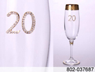 Бокал для шампанского "20" оливия 190мл