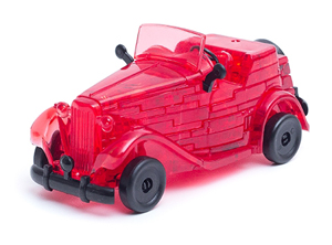 3D головоломка Автомобиль красный