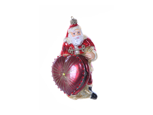 Санта с сердцем музыкальная шкатулка сувенир