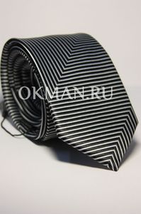 Набор Aristokrat галстук с платком черно-белого цвета с геометрическим рисунком