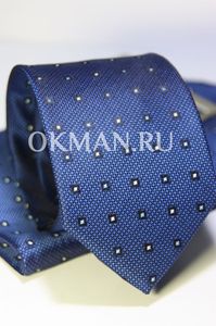 Набор Aristokrat галстук с платком синего цвета с квадратами