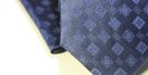 Набор Aristokrat галстук с платком синего цвета с ромбами разной структуры