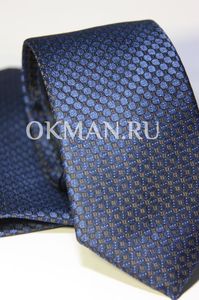 Набор Aristokrat галстук с платком синего цвета с респектабельной фактурой