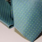 Набор Aristokrat галстук с платком стильный бирюзового цвета