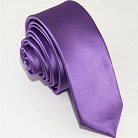 Узкий бледно-фиолетовый галстук